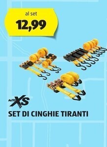 ALDI Auto xs set di cinghie tiranti offerta