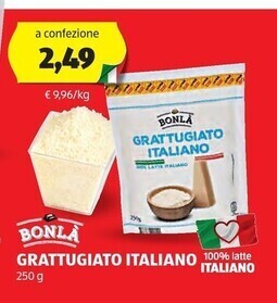 ALDI Bonlà grattugiato italiano offerta
