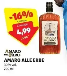 ALDI Amaro del faro - amaro alle erbe offerta