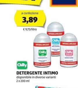 ALDI Chilly detergente intimo offerta