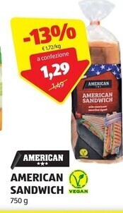 ALDI American american sandwich offerta
