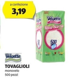 ALDI Veluette - tovaglioli offerta