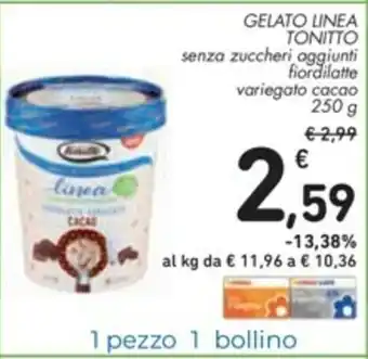 Spazio Conad Tonitto Gelato Linea 250g offerta