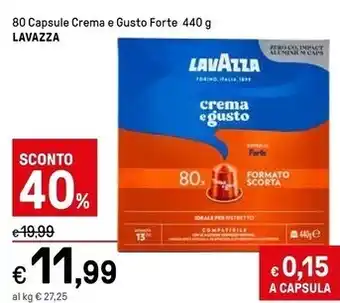 Lavazza capsule crema e gusto forte