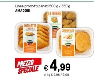 Iper La Grande Amadori linea prodotti panati offerta