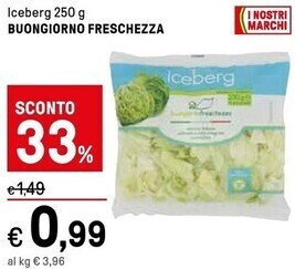 Iper La Grande Buongiorno freschezza iceberg offerta