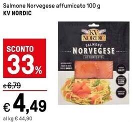 Iper La Grande Kv nordic salmone norvegese affumicato offerta