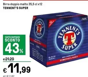 Iper La Grande Tennent's birra doppio malto super offerta