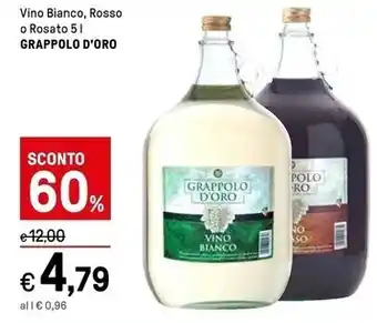 Iper La Grande Grappolo d'oro vino bianco , rosso o rosato offerta