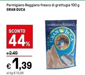 Iper La Grande Gran duca parmigiano reggiano fresco di grattugia offerta
