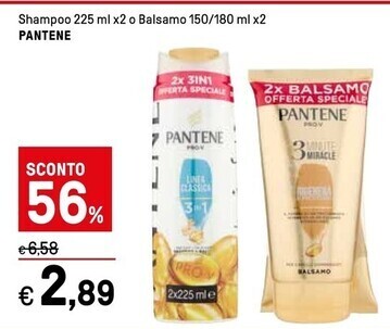 Iper La Grande Pantene shampoo offerta