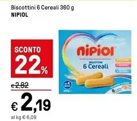 Nipiol biscottini 6 cereali
