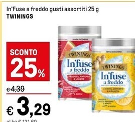 Iper La Grande Twinings infuse a freddo offerta
