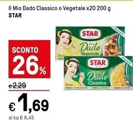 Iper La Grande Star il mio dado classico o vegetale offerta