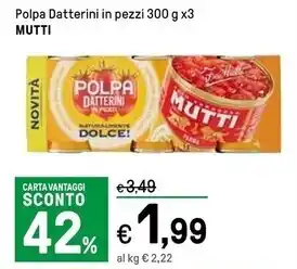 Iper La Grande Mutti pomodori pelati offerta