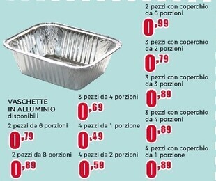 Happy Casa Vaschette in alluminio offerta