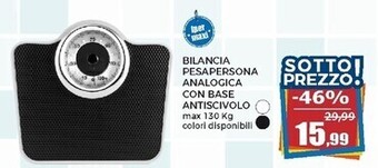 Happy Casa Bilancia pesapersona analogica con base antiscivolo offerta