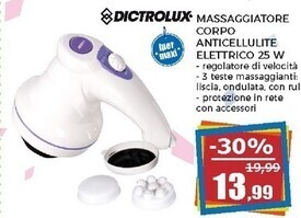 Dictrolux massaggiatore corpo anticellulite elettrico 25 w