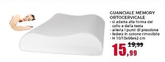 Happy Casa Guanciale memory ortocervicale offerta