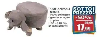 Happy Casa Pouf animali offerta