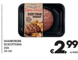 Il Centesimo Aia hamburger di scottona offerta
