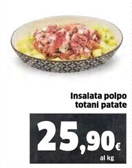 Insalata polpo totani patate