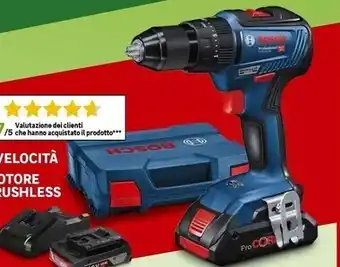 Leroy Merlin Bosch - trapano avvitatore con percussione mod. gsb 18v-55 18 v offerta
