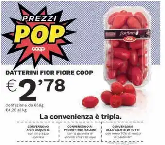 Coop Fior fiore coop datterini offerta