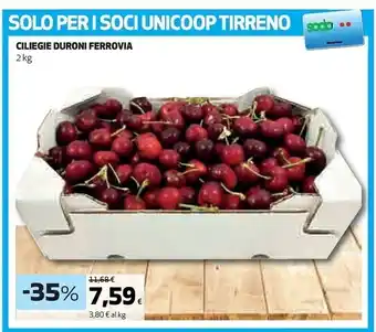 Coop Ciliegie duroni ferrovia offerta