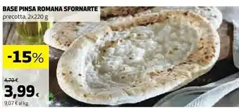 Coop Base pinsa romana sfornarte offerta