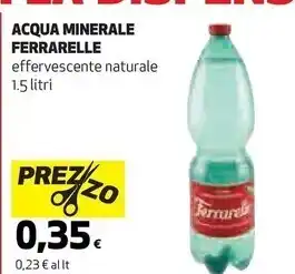 Coop Ferrarelle acqua minerale effervescente naturale offerta