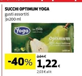 Coop Yoga succhi optimum offerta