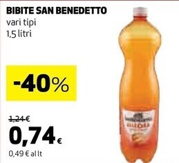 Coop San benedetto bibite offerta