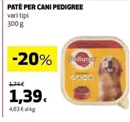 Coop Pedigree pate per cani offerta