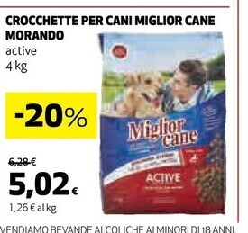Coop Morando crocchette per cani miglior cane offerta