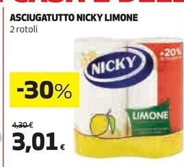 Coop Nicky asciugatutto limone offerta