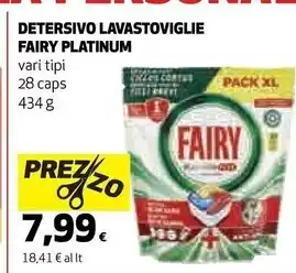Coop Fairy detesivo lavastoviglie offerta