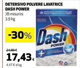 Coop Dash detersivo polvere lavatrice offerta