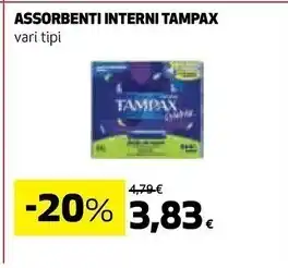 Coop Tampax assorbenti interni offerta