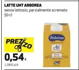 Arborea latte uht senza lattosio