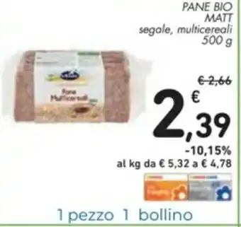 Spazio Conad Matt Pane Bio 500g offerta