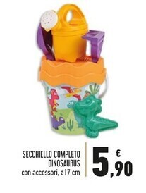 Conad Superstore Secchiello completo dinosaurus offerta