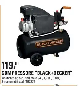 OBI Black & decker compressore offerta