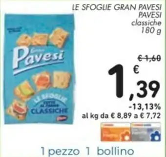 Spazio Conad Pavesi Le Sfoglie Gran Pavesi 180g offerta