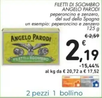 Spazio Conad Angelo Parodi Filetti di Sgombro 125g offerta