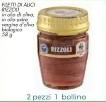 Spazio Conad Rizzoli Filetti di Alici 58g offerta