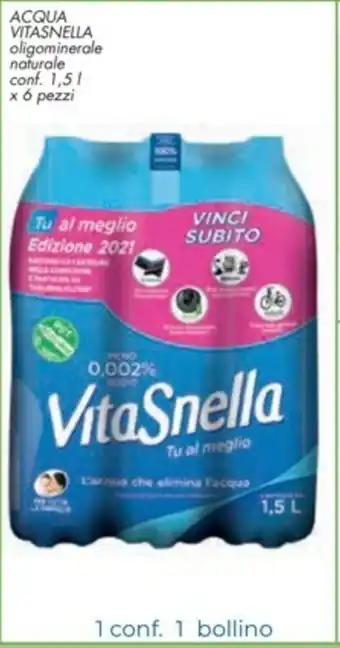Spazio Conad VitaSnella Acqua 1,5l x 6 pezzi offerta