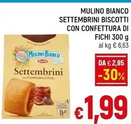 A&O Mulino bianco settembrini biscotti con confettura di fichi offerta