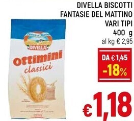 A&O Divella biscotti fantasie del mattino offerta