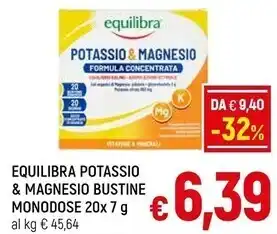 Equilibra potassio & magnesio bustine monodose